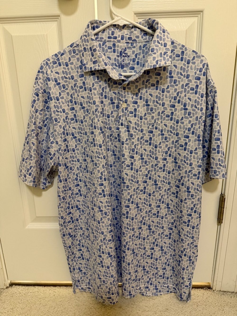 Rhoback polo shirt- size L